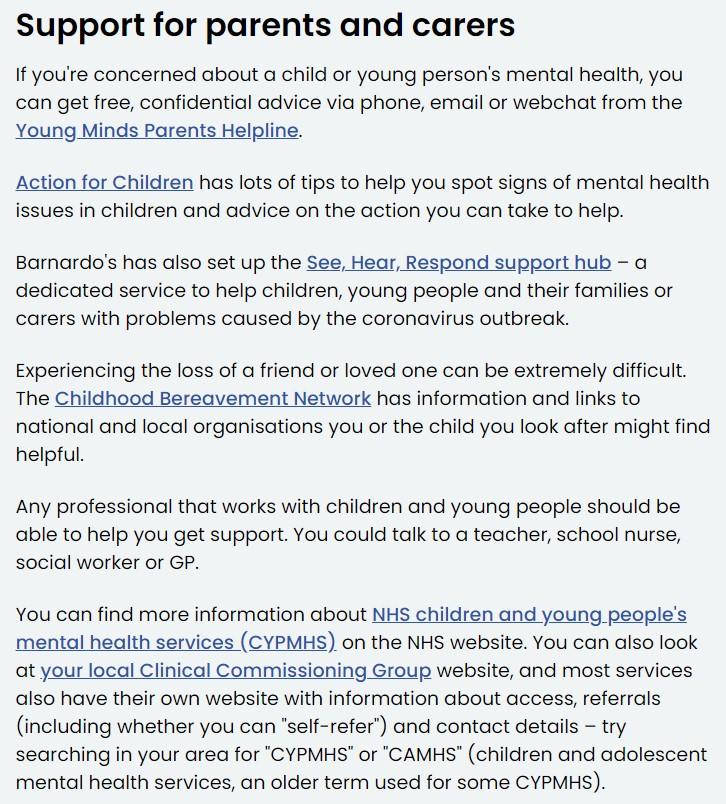 For links please see main Website link at the top of the page